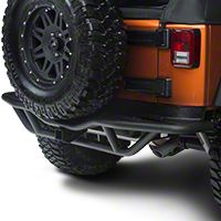 Rugged Ridge Rear RRC Bumper w/Hitch, Textured Black (07-13 Wrangler JK) - Rugged Ridge 11503.15