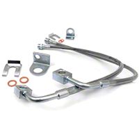 Rough Country Rear Stainless Steel Brake Lines w/ 4-6 In. lift (07-13 Wrangler JK) - Rough Country 89708
