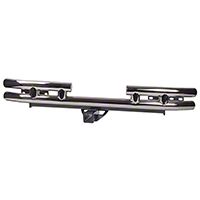 Rugged Ridge Tubular Rear Bumper w/Hitch, Stainless Steel (87-06 Wrangler YJ & TJ) - Rugged Ridge 11573.04