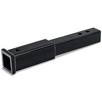 Rugged Ridge Receiver Hitch 12 Inch Extension, For 2 Inch Hitch, Black Powder Coated (Universal Application) - Rugged Ridge 11580.5
