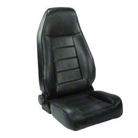 Rugged Ridge Reclining Front Seat, Black Vinyl (87-02 Wrangler YJ & TJ) - Rugged Ridge 13402.01