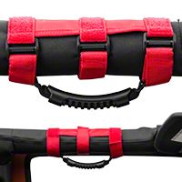 Omix-ADA Red Enhanced Deluxe Grab Bar Handles For 2-3 inch Roll Bars (Universal Application) - Omix-ADA 13505.03