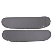 Rugged Ridge Replacement Sun Visor Pair, Gray Vinyl (87-95 Wrangler YJ) - Rugged Ridge 13312.09