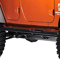 Warrior Products Rock Barz w/ Single Black Steps (07-13 Wrangler JK 4 Door) - Warrior Products 7412