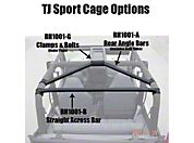 Rock Hard 4x4 Parts Rear Angle Bars (97-02 Wrangler TJ) - Rock Hard 4x4 RH1001-A