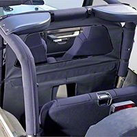 Rugged Ridge Roll Bar Curtain, Black Denim (87-06 Wrangler YJ & TJ) - Rugged Ridge 13552.15