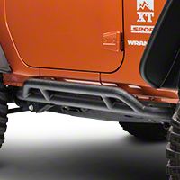 Rugged Ridge RRC Black Rocker Guards (07-13 Wrangler JK 2 Door) - Rugged Ridge 11504.23