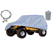 Rugged Ridge 3 Piece Full Car Cover Kit (87-06 Wrangler YJ & TJ) - Rugged Ridge 13321.72
