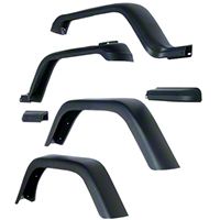 Rugged Ridge 7 in. Fender Flare 6pc Kit w/Hardware (87-95 Wrangler YJ) - Rugged Ridge 11607.01