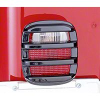 Rugged Ridge 2 Black Taillight Guards (87-06 Wrangler YJ & TJ) - Rugged Ridge 11354.02