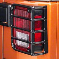 Rugged Ridge Euro Guard Rear Light Guards, Black (07-13 Wrangler JK) - Rugged Ridge 11226.02