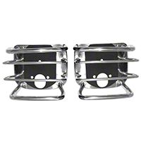 Rugged Ridge Rear Euro Tail Light Guards, Stainless (87-06 Wrangler YJ & TJ) - Rugged Ridge 11103.02