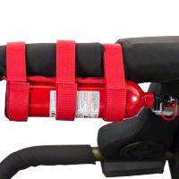 Rugged Ridge Red Sport Bar Fire Extinguisher Holder (Universal Application) - Rugged Ridge 13305.2