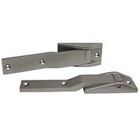 Rugged Ridge Tailgate Hinge Pair, Satin Stainless Steel (97-02 Wrangler TJ) - Rugged Ridge 78594