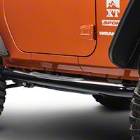 Rugged Ridge Shiny Black Side Step Pair (07-13 Wrangler JK 2 Door) - Rugged Ridge 11590.05