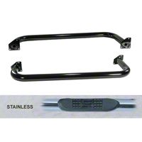 Rugged Ridge Side Step Pair, Stainless Steel (87-95 Wrangler YJ) - Rugged Ridge 11593.03