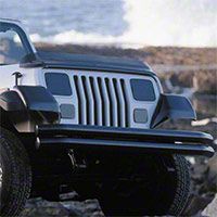 Rugged Ridge Smoke Plastic Molded Fender Guard Pair (87-95 Wrangler YJ) - Rugged Ridge 11351.01