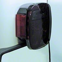 Rugged Ridge 2 Smoke Plastic Molded Taillight Covers (87-06 Wrangler YJ & TJ) - Rugged Ridge 11354.01