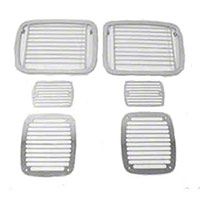 Rugged Ridge Stainless Steel Billet Style Stone Guard Set (87-95 Wrangler YJ) - Rugged Ridge 7426