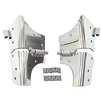 Rugged Ridge Stainless Steel Windshield Hinges (97-06 Wrangler TJ) - Rugged Ridge 7493