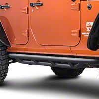 Rugged Ridge Textured Black Side Armor Nerf Bars (07-13 Wrangler JK 4 Door) - Rugged Ridge 11504.2