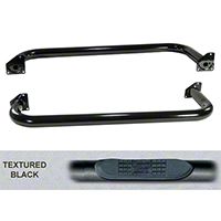 Rugged Ridge Side Step Pair, Textured Black (97-06 Wrangler TJ) - Rugged Ridge 11591.04
