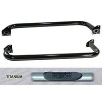 Rugged Ridge Side Step Pair, Titanium (87-95 Wrangler YJ) - Rugged Ridge 11592.03