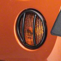 Rugged Ridge Turn Signal Light Guards, Black (07-13 Wrangler JK) - Rugged Ridge 11231.11