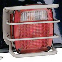 Rugged Ridge Xtreme Euro Guard Rear Light Guards, Titanium Finish (87-06 Wrangler YJ & TJ) - Rugged Ridge 866009
