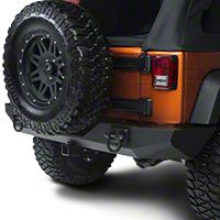 Rugged Ridge Xtreme Heavy Duty Rear Bumper, Textured Black (07-13 Wrangler JK) - Rugged Ridge 11546.2