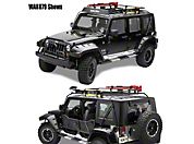 Warrior Products Safari Sport Rack w/ One Piece Basket (04-06 Wrangler TJ Unlimited) - Warrior Products 875