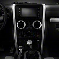 Rugged Ridge Silver Center Dash Accent - Pair (07-10 Wrangler JK) - Rugged Ridge 11151.14