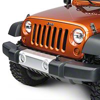 Rugged Ridge Silver Front Bumper Applique (07-13 Wrangler JK) - Omix-ADA 12040.08