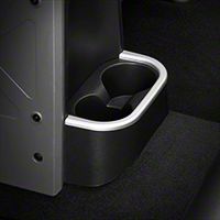 Rugged Ridge Silver Rear Cupholder Accent (07-10 Wrangler JK) - Rugged Ridge 11151.18