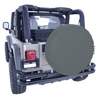 Rugged Ridge Spare Tire Cover For 30 - 32 in. Tire, Black Denim (Universal Application) - Rugged Ridge 12802.15