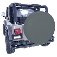 Rugged Ridge Spare Tire Cover For 35-36in Tires, Black Denim (Universal Application) - Rugged Ridge 12804.15