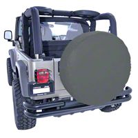Rugged Ridge Spare Tire Cover for 33 inch Tires, Black Diamond (Universal Application) - Rugged Ridge 12803.35