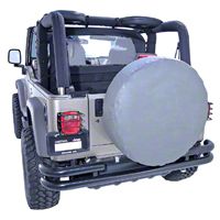 Rugged Ridge Spare Tire Cover for 27-29 in. Tire, Gray (Universal Application) - Rugged Ridge 12801.09