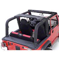 Rugged Ridge Sport Bar Cover Kit -  Black Denim (92-95 Wrangler YJ) - Rugged Ridge 13611.15