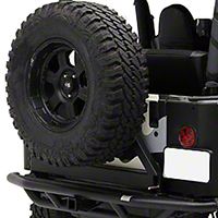 Smittybilt SRC Rear Bumper w/Tire Carrier (87-06 Wrangler YJ & TJ) - Smittybilt 76621
