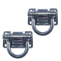 Rugged Ridge Stainless D-Rings Pair w/ Xtreme Heavy Duty Bumper (87-09 Wrangler YJ, TJ & JK) - Rugged Ridge 11540.17