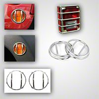 Rugged Ridge Stainless Steel 10 Piece Euro Guard Light Kit w/Fog Lights (07-13 Wrangler JK) - Rugged Ridge 12496.08