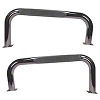 Rugged Ridge Nerf Bars, Pair, Stainless Steel (87-06 Wrangler YJ & TJ) - Rugged Ridge 11522.04