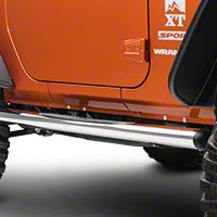 Rugged Ridge Stainless Steel 4in. Oval Nerf Bars (07-13 Wrangler JK 2 Door) - Rugged Ridge 11593.07