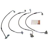 Crown Automotive Stainless Steel Brake Hose Kit for 0 to 6 In. Lift (07-10 Wrangler JK) - Crown Automotive 7475