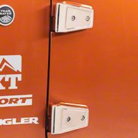 Rugged Ridge Stainless Steel Door Hinge Cover Set (07-13 Wrangler JK 2 Door) - Rugged Ridge 11113.05