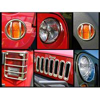 Rugged Ridge Stainless Steel Euro Guard Light Kit, 21 Piece (07-13 Wrangler JK) - Rugged Ridge 12496.11