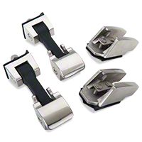 Rugged Ridge Stainless Steel Hood Catch Set (07-08 Wrangler JK) - Rugged Ridge 11116.06
