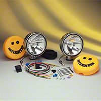 KC Hilites 2 Daylighter Lights, 100W, Long Range, Stainless, 6 in. Round (Universal Application) - KC Hilites 239