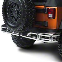 Rugged Ridge Rear Tube Bumper, Stainless Steel (07-13 Wrangler JK) - Rugged Ridge 11573.1